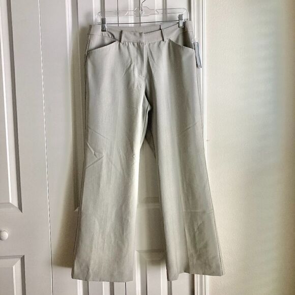 Worthington Women's Straight Leg Pants Modern Fit Gray size 10P NWT - Picture 1 of 4